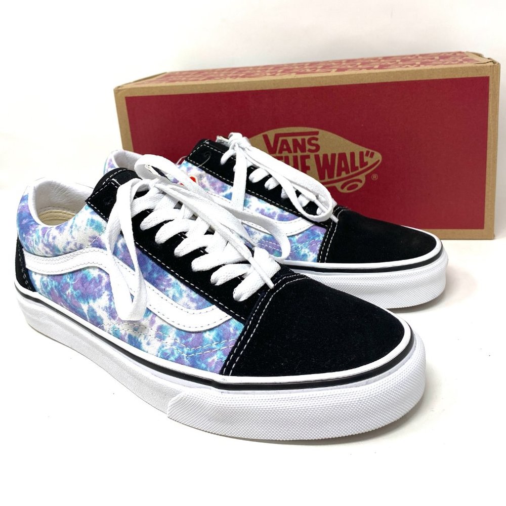 Vans Old Skool Low Top mens Size Blue Black Tie Dye Skateboarding VN0A5AO96GF - Picture 9 of 12